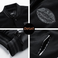 Veste de baseball ample et tendance pour homme, style uniforme de lycée, imperméable, pour l'extérieur et le voyage, collection automne-hiver