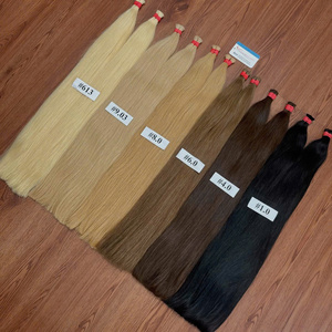 La mejor calidad Grandes extensiones de cabello a granel vietnamitas disponibles 100% Cabello humano Cabello a granel Sin trama - Product Image 4