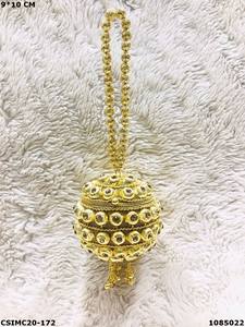 Bolsos de mano de metal hechos a mano de diseñador nupcial para mujer, bolsos de mano de metal elegantes para mujer para fiestas con patrón de Marco - Product Image 3