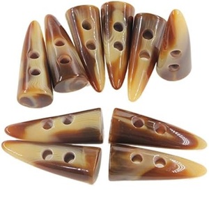 กระดุมรูปวัวแท้2รูคุณภาพพรีเมี่ยมสไตล์แฟชั่นพร้อมเทคนิคขัดเงาสีธรรมชาติสำหรับสเวตเตอร์ - Product Image 2