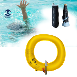 Bouée de <span class=keywords><strong>sauvetage</strong></span> portable pour véhicule, bouée de <span class=keywords><strong>sauvetage</strong></span> gonflable au CO2 pour <span class=keywords><strong>piscine</strong></span>, divertissement aquatique - Product Image 1