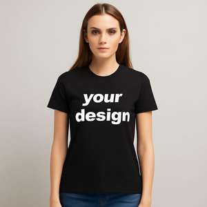 Fabricant de t-shirts personnalisés 2XL 13 couleurs 270 grammes 100% coton t-shirts unisexes unis t-shirt blanc - Product Image 4