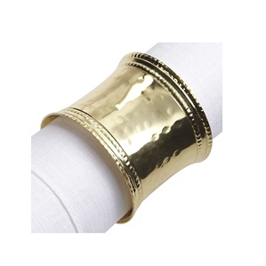 Taille personnalisée porte-serviettes de table en métal doré vaisselle artisanale de qualité mariages fêtes festivals utilisés Caffey restaurants - Product Image 3