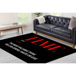 Tapis imprimé Motivation : Design personnalisé en chenille pour couloir, salon, tapis en velours - Product Image 1