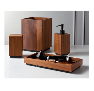 Juego de baño de madera para el hogar del hotel Juego de baño Uso diario Venta directa de fábrica Juego de baño de madera para la venta - Product Image 5