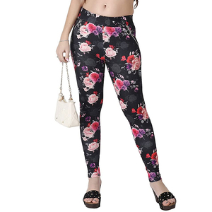 Nouvelle tendance taille haute Fitness Yoga Leggings femmes nouveau Design antibactérien taille haute bout à bout femmes Yoga Sport Leggings OEM - Product Image 5