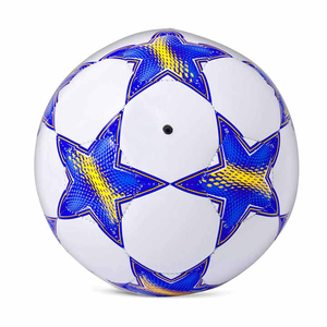 Pelota de entrenamiento de cuero PU de fútbol, máquina de agarre duradera cosida, tamaño 5, pelota de juego profesional para deportes al aire libre - Product Image 2