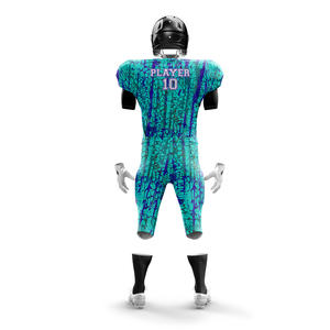 Vente en gros de maillots de football américain avec logo personnalisé uniformes respirants grande taille pour garçons numéro à manches courtes à bas prix - Product Image 6