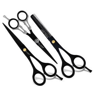 Tijeras de Peluquería con Diseño de Color de Logotipo Personalizado, Juego de Tijeras de Corte/Entresacar, Ajuste de Tensión con Tornillos de Ajuste de Filo - Product Image 1