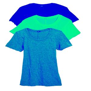 Camiseta de manga corta con diseño de estampado de verano ecológico para mujer, algodón fino supersuave, cuello en U, ajuste Regular, peso ligero comprimido - Product Image 2