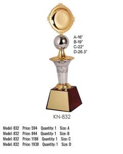 Trophée en aluminium à prix imbattable le plus demandé pour les récompenses des employés Cérémonies de bureau Trophées Médailles et plaques - Product Image 2