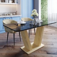 Table à manger en marbre durable, design moderne et luxueux, base en acier inoxydable doré, 6 places, meubles de salle à manger rectangulaires, vente en gros