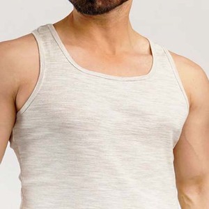 Débardeurs d'entraînement grande taille pour hommes Débardeur sans manches à motif uni pour la gymnastique et le fitness - Product Image 5