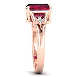 REYES High Quality Luxury 925 Sterling Silver <b>Moissanite</b> Ring Sparking Emerald Cut 2.5 Carat Ruby Gemstone Gift Fine <b>Jewelry</b> - Product Image 3