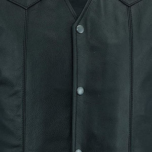 2025 hommes personnalisé prix raisonnable hommes vêtements gilet en cuir en vente bonne qualité 100% cuir fait mode gilet - Product Image 6