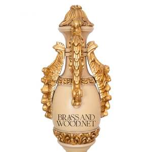 Columna Decorativa de Madera Ornamentada de Lujo - Product Image 4