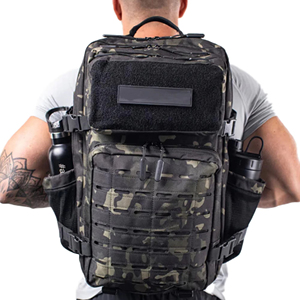 Sac à dos tactique avec logo personnalisé pour hommes, denim imperméable de haute qualité, dernier modèle, pour l'extérieur, la randonnée et le voyage 20-36L - Product Image 3