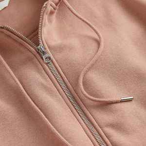 Sweat à capuche à manches longues personnalisé pour femmes hiver décontracté fermeture éclair mince polaire avec anti-pillinghodies respirants pour femme - Product Image 6