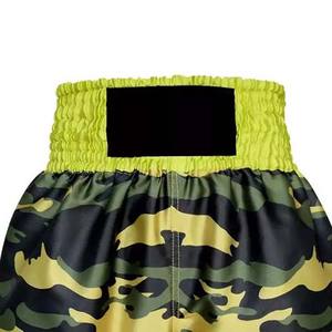 Pantalones cortos de MMA con cordón sublimado elástico de calidad superior Pantalones cortos de boxeo Personalizar su propio diseño de logotipo Spandex Poliéster Pantalones cortos de boxeo - Product Image 2