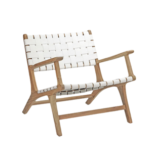 Silla de ocio, silla de comedor de ratán con teca, muebles de madera maciza para el hogar, muebles simples modernos, precio al por mayor - Product Image 2