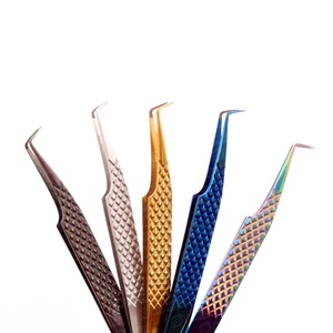 Pinzas de Acero Inoxidable con Punta de Fibra para Extensión de Pestañas, Antiestáticas, Duraderas, con Logotipo Personalizado, Bajo Su Propia Marca - Product Image 5