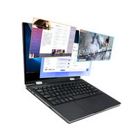Ordinateur portable à écran tactile de 11,6 pouces, édition 2025 - Ordinateur portable éducatif Intel avec écran IPS, clavier anglais, SSD de 512 Go + disque dur de 1 To