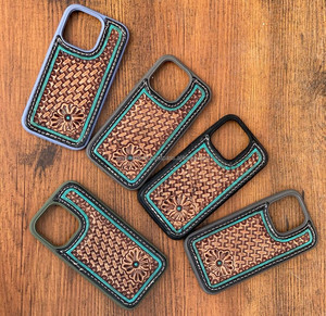 เคสโทรศัพท์หนังเครื่องมือทำมือสไตล์ตะวันตกสินค้ามาใหม่เคสมือถือ15นิ้วหรูหราสไตล์วินเทจ - Product Image 3