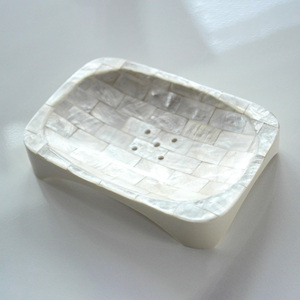 Jabonera con incrustaciones de concha de Capiz natural, gran precio, jaboneras con conchas de nácar - Product Image 3