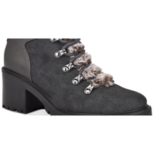 For Tommy for Hilfiger Women's Almond Toe <b>Booties</b> Lamere Suede in Gray Size 8.5 M Anti-Slip Feature - Product Image 3