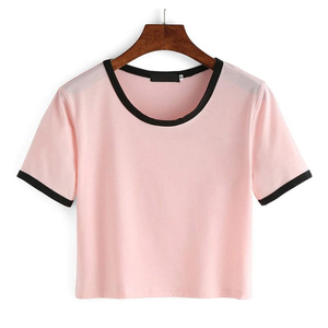 2025 Fashion Design Short Sleeve Printed Cotton Women <b>Crop</b> <b>Tops</b> T Shirt / New Style Custom Design <b>Crop</b> <b>Top</b> T-shirt <b>for</b> <b>men</b> - Product Image 1