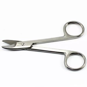Tijeras de corona de acero inoxidable alemanas, instrumento quirúrgico curvo de 11 cm, reutilizable, las mejores tijeras de corona quirúrgicas aprobadas por CE - Product Image 5