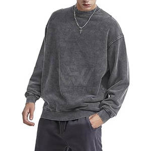 Bas quantité minimale de commande Premium Basics Acid Wash Sweat Nouveau design Meilleure vente Hommes Acid Wash Sweat - Product Image 3