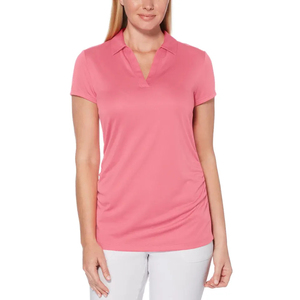 T-shirts polo pour femmes à la mode col bicolore coupe ajustée tenue décontracté personnalisé t-shirts polo pour femmes polos respirants OEM en gros - Product Image 5