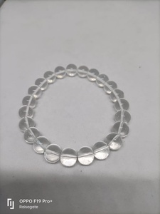 Wholesale Natural Clear Quartz Gemstone <b>Bracelet</b> Beads 8mm Durable Best Quality for Meditation & Fashion Use - Product Image 3