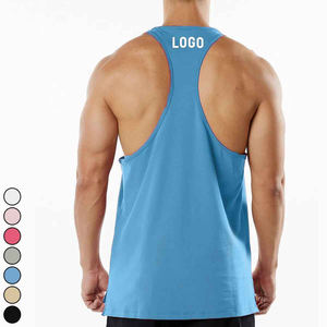 Camiseta sin mangas de entrenamiento para hombre hecha a medida, ropa de gimnasio de punto transpirable para hombre - Product Image 4
