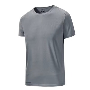 230G T-shirt Boxy pour homme Séchage rapide 100% coton Logo personnalisé imprimé Épaule tombante Maillot ajusté Livraison rapide T-shirt vierge - Product Image 3