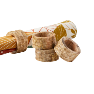 แหวนผ้าเช็ดปากทำจากไม้ดีไซน์ทันสมัยมีมาตรฐานคุณภาพสูงสำหรับงานแต่งงานโรงแรมโต๊ะรับประทานอาหาร - Product Image 2