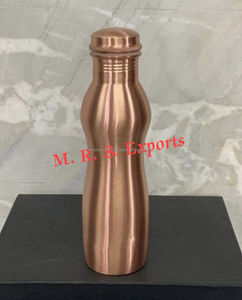 34 Oz Pure Copper <b>Water</b> <b>Bottle</b> Premium Quality <b>Metal</b> Copper <b>Bottle</b> Handcrafted Large Hammered Copper by M. R. S. EXPORTS - Product Image 2