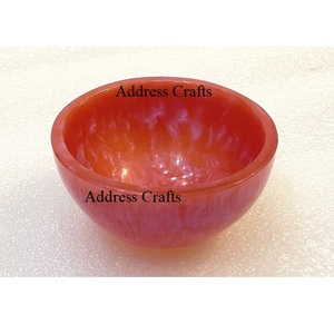 Bol en résine écologique Mini bol à noix personnalisé Vaisselle et assiettes Décoration de table Bol de service à fruits Plateaux élégants - Product Image 3