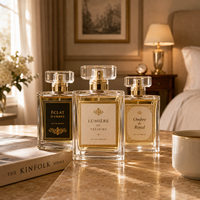Étiquettes personnalisées pour flacons de parfum, impression adhésive, design d'emballage, résistantes à l'eau, dorure à chaud, marque privée