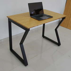 MBamboo <b>Desk</b> 100x60cm <b>Foldable</b> Laptop Table with Assembled Iron Legs Simple Design Style for Bedroom or Home <b>Office</b>-BFMB001 - Product Image 5