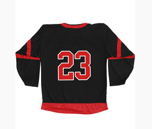 Camiseta de Hockey sobre Hielo Personalizada, Estilo Moderno, Uniforme de Práctica para Hombre, Venta al Por Mayor Internacional, Transpirable, de Secado Rápido, 100% - Product Image 6