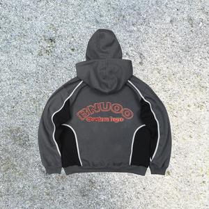 Veste zippée de haute qualité 100% coton doublée imperméable Ninja Kai avec logo personnalisé brodé effet délavé impression DTG intégrale - Product Image 5