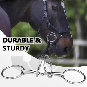 Mors de cheval en acier inoxydable de qualité supérieure, contrôle doux, résistants à la rouille, équipement équestre durable pour l'équitation - Product Image 2