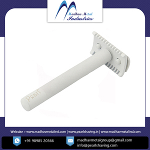 Maquinilla de Afeitar de Seguridad de Lujo de Acero Inoxidable Ajustable de Excelente Calidad, Certificada por ISO, Marca Madhav Metal, para Hombre, de Una Sola Hoja - Product Image 2
