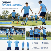 Vêtements de football unisexes en polyester 100% - Vente en gros d'usine - Short à séchage rapide - 220g - Toutes saisons - Adultes