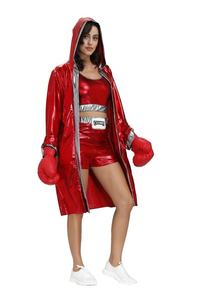 Bata de Boxeo con Capucha para Hombre y Mujer, Satén |   Bata de Boxeo MMA Personalizada - Product Image 3