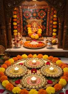 Elegant Intricate Patola Style Rangoli Mat for Diwali Home Decor Traditional Design Ideal for Candle Holders Wedding Centerpiece - Product Image 5