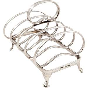 Nouvel Arrivage Luxueux Support à Pain de 5 Niveaux Personnalisable en Acier Inoxydable, Base à Bordure Florale, Style Anglais, Argent et Or - Product Image 4