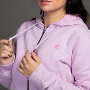 Sweats à capuche zippés pour femmes fabriqués sur mesure avec des techniques brodées au design unique Dernier tarif d'usine à la mode pour l'hiver - Product Image 6